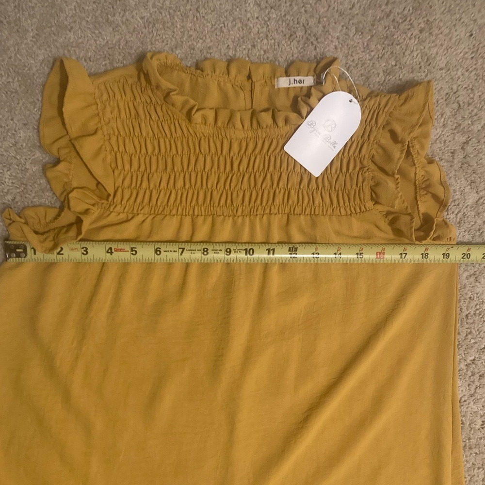 J. Her Smocked Ruffle Dress NWT - Picture 9 of 10